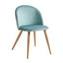 Modern Upholstered Dining Chairs with Brushed Fabric – Set of 1 or 2