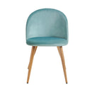 Modern Upholstered Dining Chairs with Brushed Fabric – Set of 1 or 2