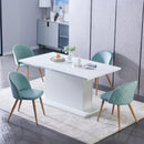 Modern Upholstered Dining Chairs with Brushed Fabric – Set of 1 or 2