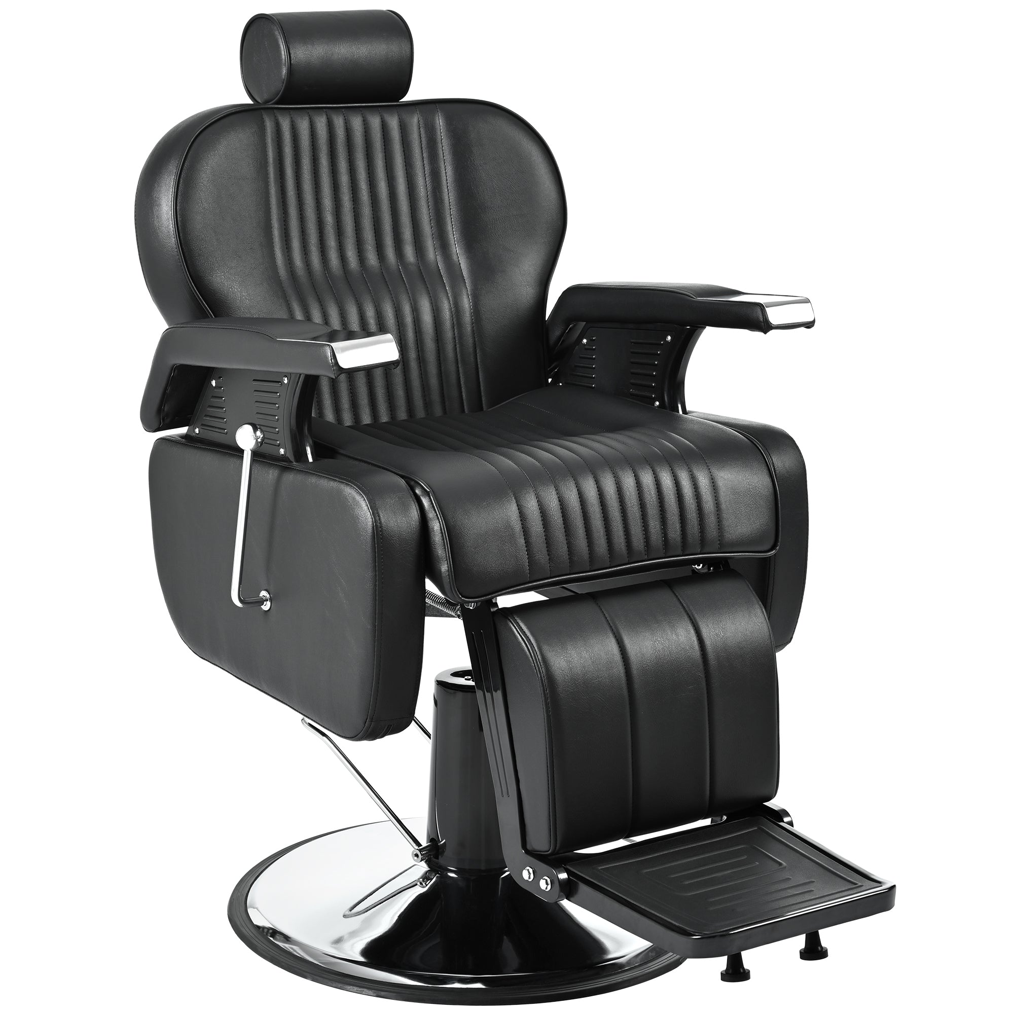 Heavy Duty Reclining Barber Chair,All Purpose Hydraulic Recline Barber
