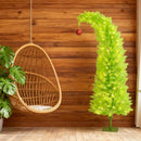 5 ft Christmas Tree with Red Ball, Metal Base