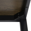 BRANDT Walnut Dining Table with Black Legs – 120 cm Length