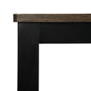 BRANDT Walnut Dining Table with Black Legs – 120 cm Length