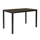 BRANDT Walnut Dining Table with Black Legs – 120 cm Length