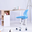 Ergonomic Swivel Office Chair – Blue Mesh Backrest with Adjustable Height and 360° Rotation