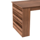 43.3" Modern Dining Table with Open Storage