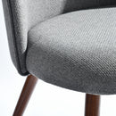 Modern 5-Piece Dining Set – Marble-Style Table with 4 Upholstered Chairs