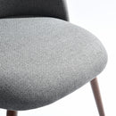 Modern 5-Piece Dining Set – Marble-Style Table with 4 Upholstered Chairs