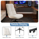 Ergonomic Swivel Chair with 5.1-Inch Thick Cushion & Adjustable Height – Elegant Beige Design for Home, Office, and Relaxation Spaces