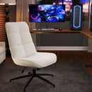 Ergonomic Swivel Chair with 5.1-Inch Thick Cushion & Adjustable Height – Elegant Beige Design for Home, Office, and Relaxation Spaces