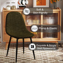 Set of 4 Fabric Lime Green Dining Chairs – Modern Design, Ergonomic Comfort, and Durable Build for Dining Rooms, Offices