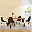 Fabric Sepia Dining Chair Set of 4 – Elegant, Comfortable, and Durable for Modern Dining Rooms and Offices