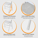 Set of 4 Portable Folding Chair – Convenient and Durable Seating Solution, Apricot/Blue/Grey