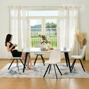 Set of 4 Modern Fabric Dining Chairs – Available in Beige and Brown