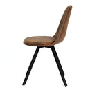 Set of 4 Modern Fabric Dining Chairs – Available in Beige and Brown