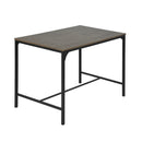 Industrial-Style Dining Table Set with Benches