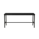 Modern 3-Piece Dining Set - Black