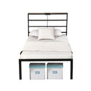 Industrial Style Metal Bed Frame