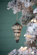 3x3x5.5' Tear Drop Ornament, Glass Decorative Hanging Christmas Tree Ornaments for Holiday Party Decorations, Set of 6