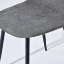 Modern Grey Scoop Back Dining Chair – Comfortable & Stylish