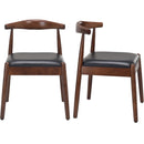 Weave Dining Chairs Set of 2, Mid-Century Modern Kitchen Chair with Solid Oak Frame & Handwoven Seat for Living Dining Room