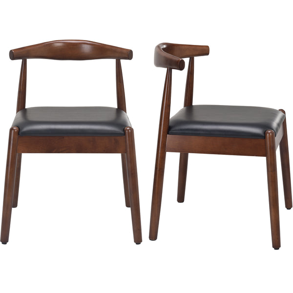Weave Dining Chairs Set of 2, Mid-Century Modern Kitchen Chair with Solid Oak Frame & Handwoven Seat for Living Dining Room