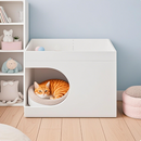 Multifunctional cat station, suitable for small and medium cats, used in living room bedroom, cat house, cat bed