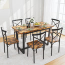 7 Pieces Dining Set 7-Piece Kitchen Table Set Perfect for Kitchen, Breakfast Nook, Living Room Occasions
