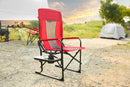 Camping Directors Chair, Heavy Duty,Oversized Portable Folding Chair with Side Table, Pocket for Beach, Fishing,Trip,Picnic,Lawn 
Red