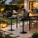 Button Tufted Design Kitchen Chair,Swivel Bar Chair,Bar Stool,Cozy Counter Stool(Only 2pcs Bar Stool)