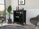 6-Bottle 1-Drawer 1-Shelf Bar Cabinet Wenge