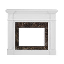 Only Mantel (NOT INCLUDED 23' FIREPLACE)--White, 45.6'W*11.8'D*40'H