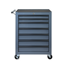 Rolling Metal Tool Chest with 7 Drawers, 20' 7-Drawer Tool Chest Cabinet with Ball Bearing Drawer Slides, Steel Tool Storage Box Organizer -GREY