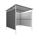 6x6 FT Outdoor Pergola for Patio,Bike Storage Shed,Lean to Hardtop Grill Gazebo, Metal Pergolas and Gazebos,Year-Round Metal Gazebo Heavy Duty Awnings for Patio, Decks,Lawn, Backyard