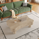 Lift Top Coffee Table for Living Room 42' - Fluted Panel Hidden Storage, Silent Hydraulic Lift, Curved Safety Corners, 5 Min Assembly (27'W x 13-18.9'H,Antique Light Natural)