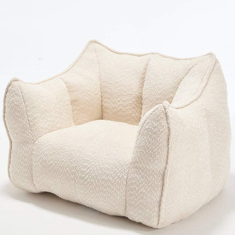 Comfortable Chenille Sofa Chairs with Highly Resilient Foam for Living Rooms and Bedrooms, Square Lazy Sofas for Adults
