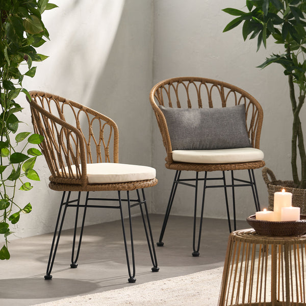 TAVON CHAIR,2PCS with 2 Cushions