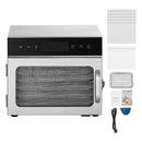 6 Trays Food Dehydrator Machine Stainless Steel 400W Jerky Meat Fruit Drying