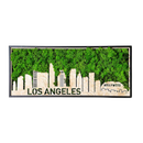 Los Angeles Moss City Silhouette Metal Wall Art Medium