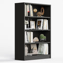 Bookshelf for Bedroom 4 Shelf Office Bookcase 48 Inches Tall Modern Wood Bookshelf for Living Room 4 Tier Wide Manga Bookshelves Library Bookcase