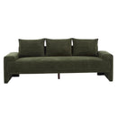 Algora 84.5 in. 3 Seater Modern Upholstered Velvet Sofa,Moss Green