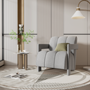 U-Can 26.3'' Modern Minimalist Leisure Armchair, Armchair with L-shaped Armrests and Polyester Fabric for Living Room