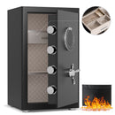 2.8 Cu Ft Large Home Safe with Fireproof Bag, Heavy-Duty Steel Construction, Digital Keypad, 10mm Door & 28mm Bolts, Removable Shelf, Jewelry Box, Dual Alarm & Silent Mode