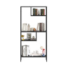 Modern Cube Storage Shelf with 4 Compartments & Metal Legs, Freestanding Organizer for Living Room, Bedroom, Home Office