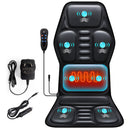 Massage Seat Cushion with Heat,Back Massager with 7 Motors, 3-Level Heat, 9 Modes & 9 Intensities,10-20-30 Minutes Heating Options,Chair Massager for Home Office Car Use