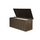 160 Gallon Outdoor Storage Deck Box Waterproof, Large Patio Storage Bin for Outside Cushions, Throw Pillows, Garden Tools, Lockable (Dark Brown)