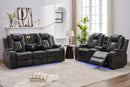 ZPM070 Power reclining sofa set 3+2 with DDT / LED Strip / reading light / USB charging port / cup holders / storage GREY color