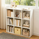 Book Shelf,Metal Bookcase,Display Shelf Storage Organizer,9-Cube Bookshelf,11.8'x 41' x 41.4',Easy Assembly,for Living Room,Bedroom,Home Office,White