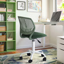 Ergonomic Task Chair with 360° Swivel and Adjustable Height – Green Mesh
