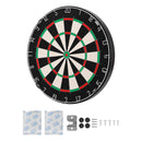 Dart Board, High-Grade Self-Healing Sisal Fiber Dartboard with Staple-Free Bullseye, Blade Wire & Rotating Number Ring, 17.7' Professional Dartboard for Home Party Game Room (Darts Not Included)